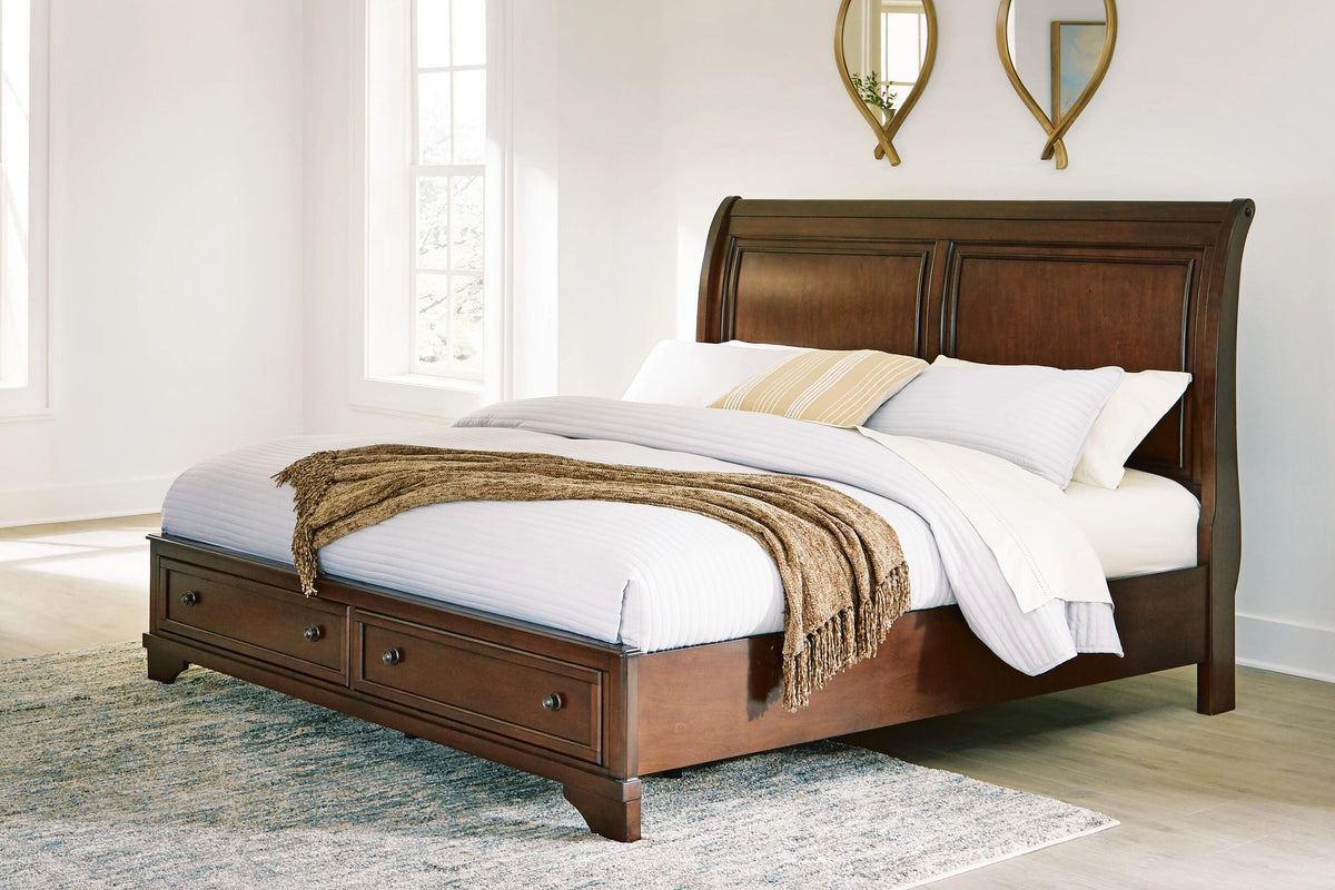 Trellington Sleigh Storage Bed