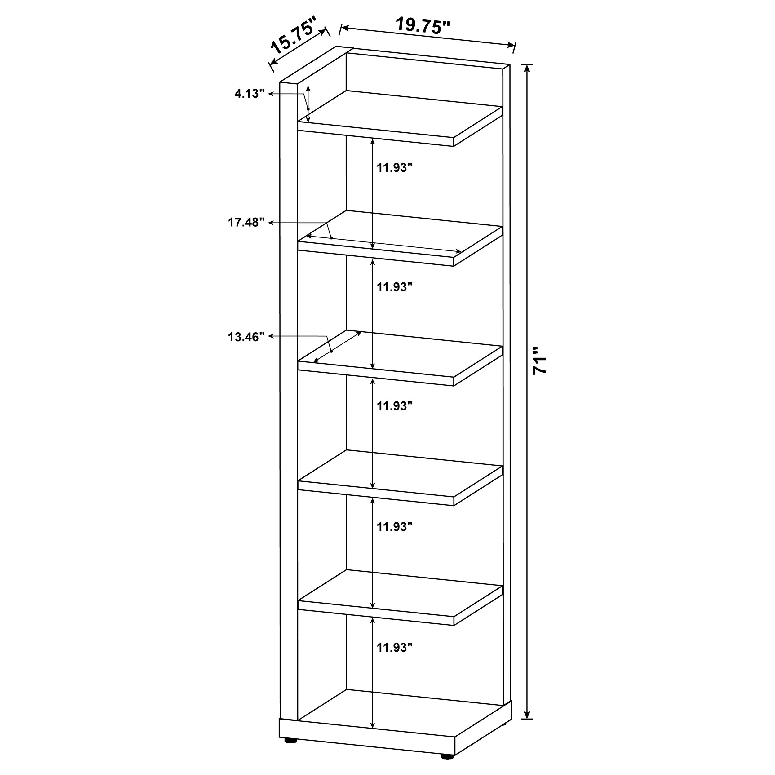Alder Corner Bookcase - Joseph's Furniture (East Orange, NJ)