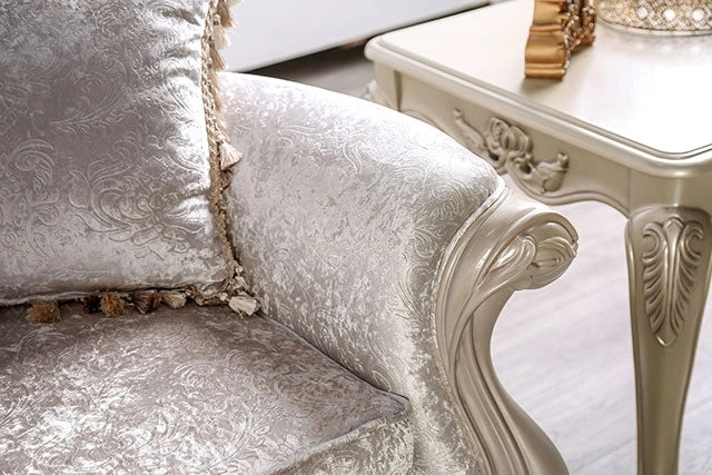 Acapulco White & Espresso Loveseat