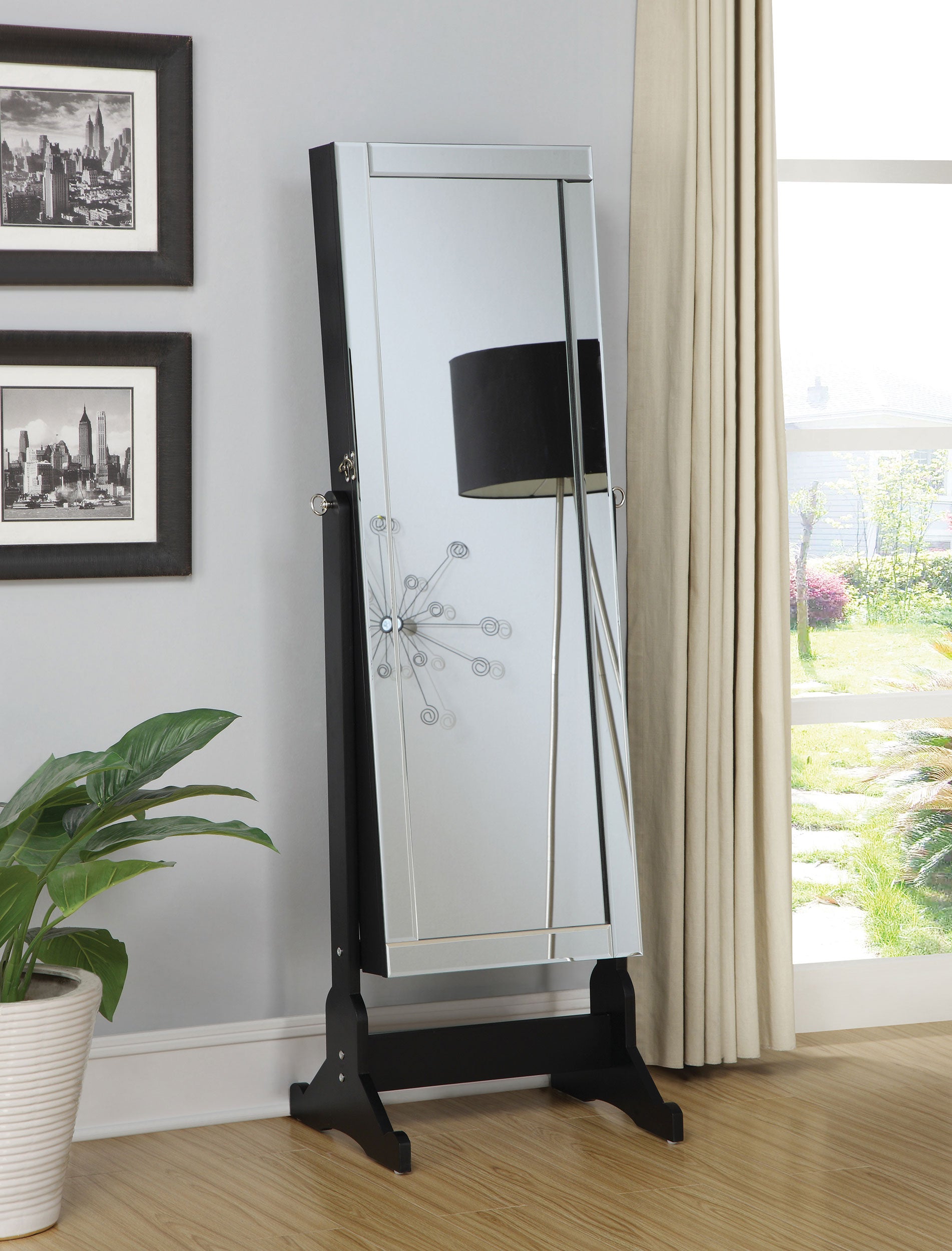 Cortez Jewelry Cheval Mirror - Joseph's Furniture (East Orange, NJ)