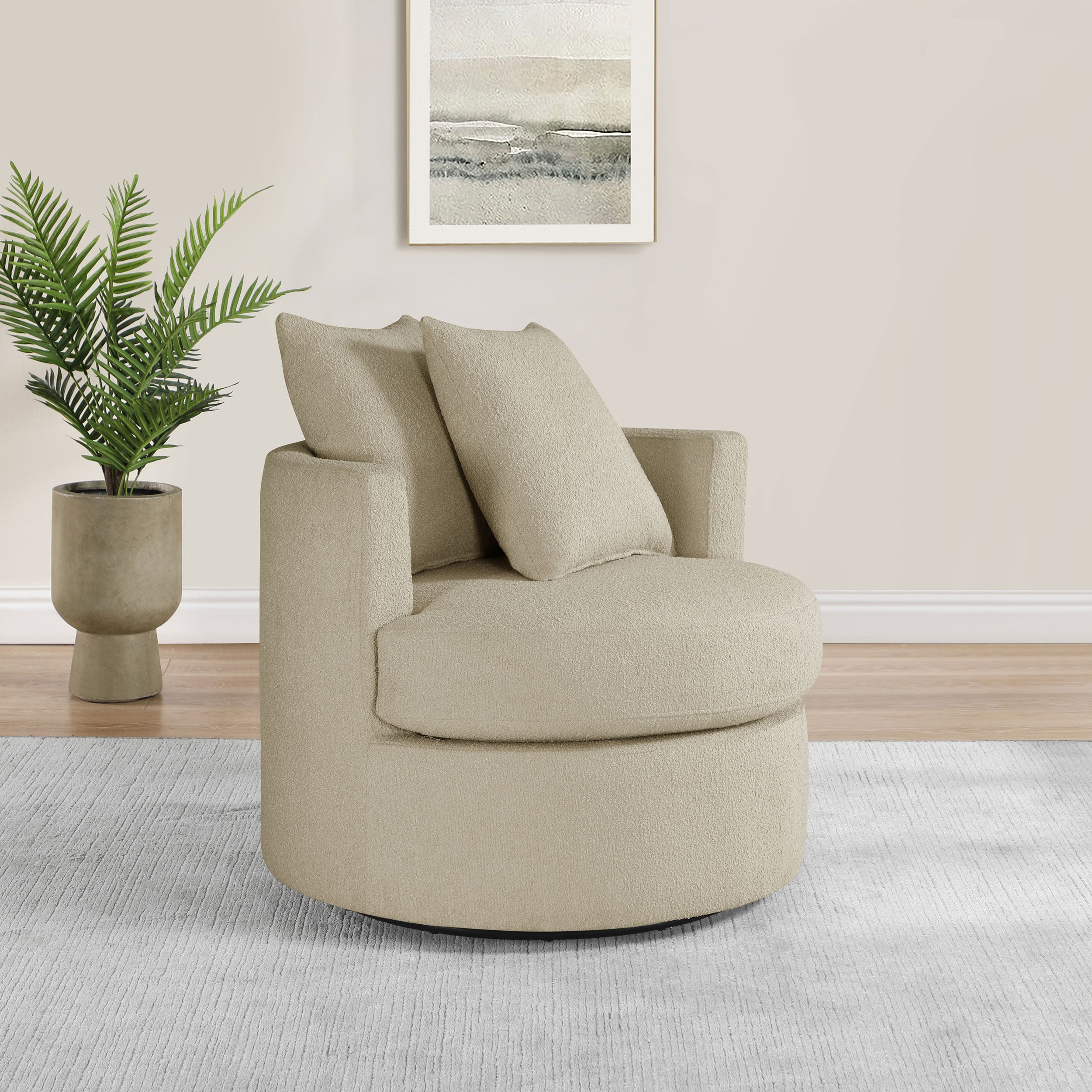 Debbie Swivel Accent Chair - Joseph's Furniture (East Orange, NJ)