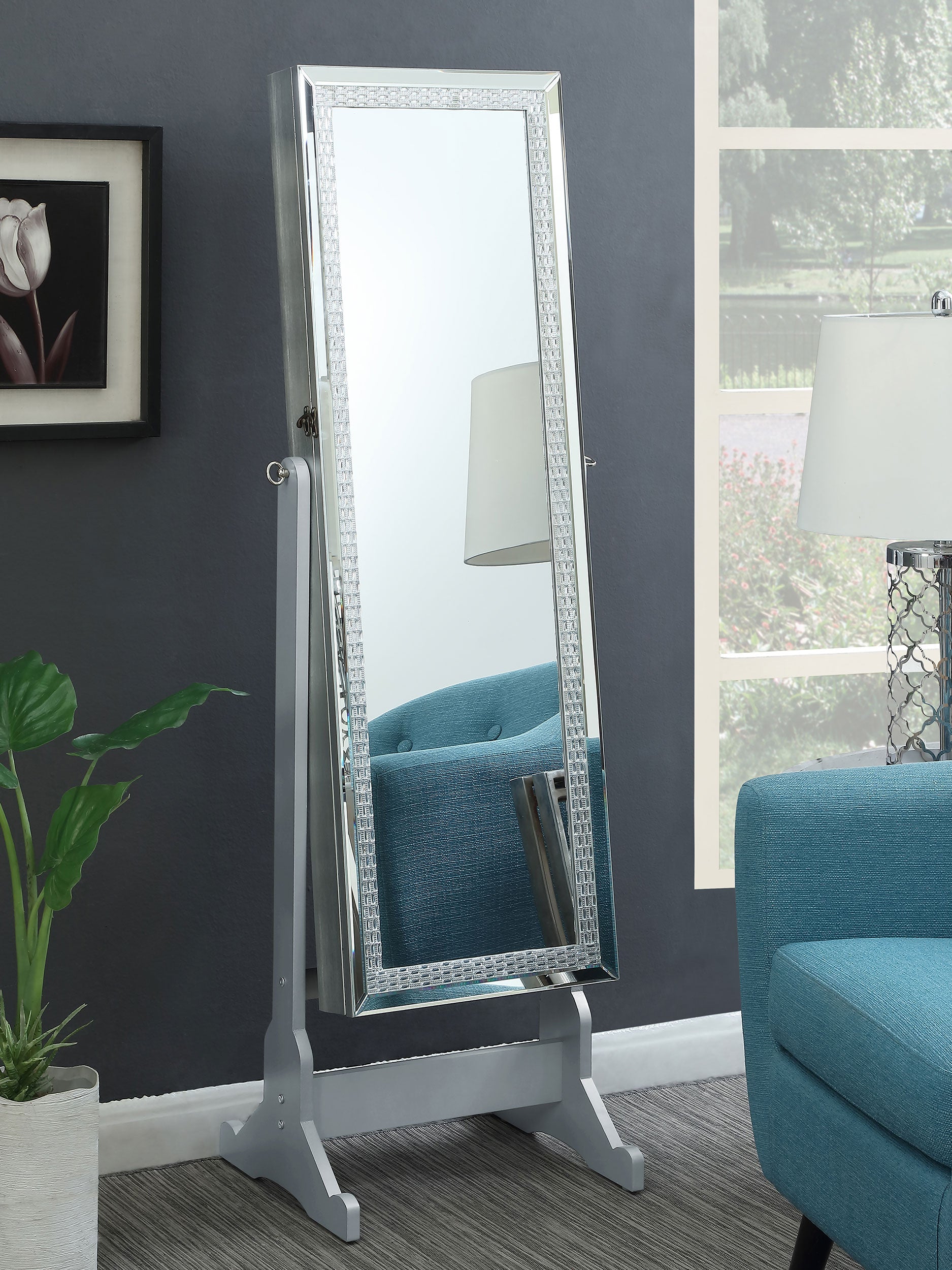 Elle Jewelry Cheval Mirror - Joseph's Furniture (East Orange, NJ)