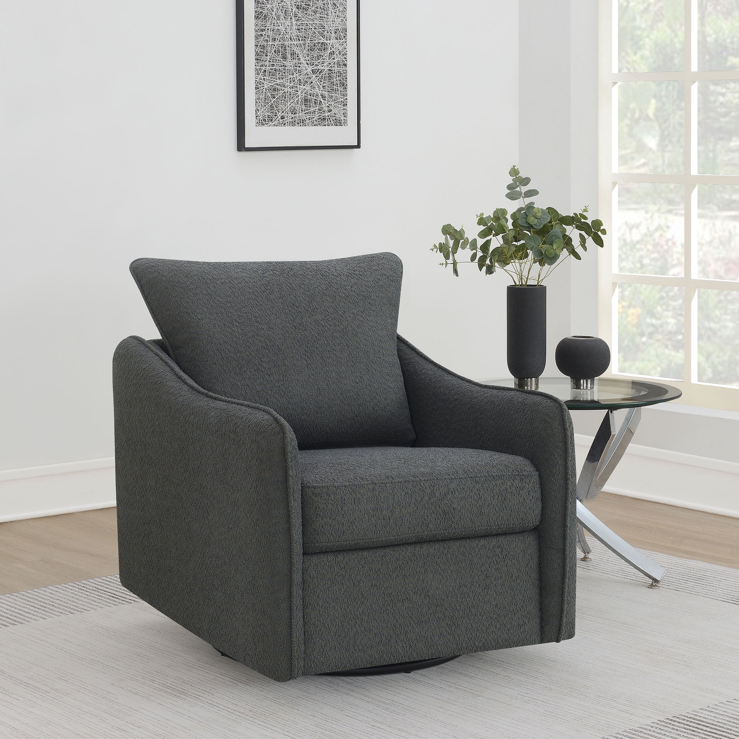 Madia Swivel Glider Chair - Joseph's Furniture (East Orange, NJ)