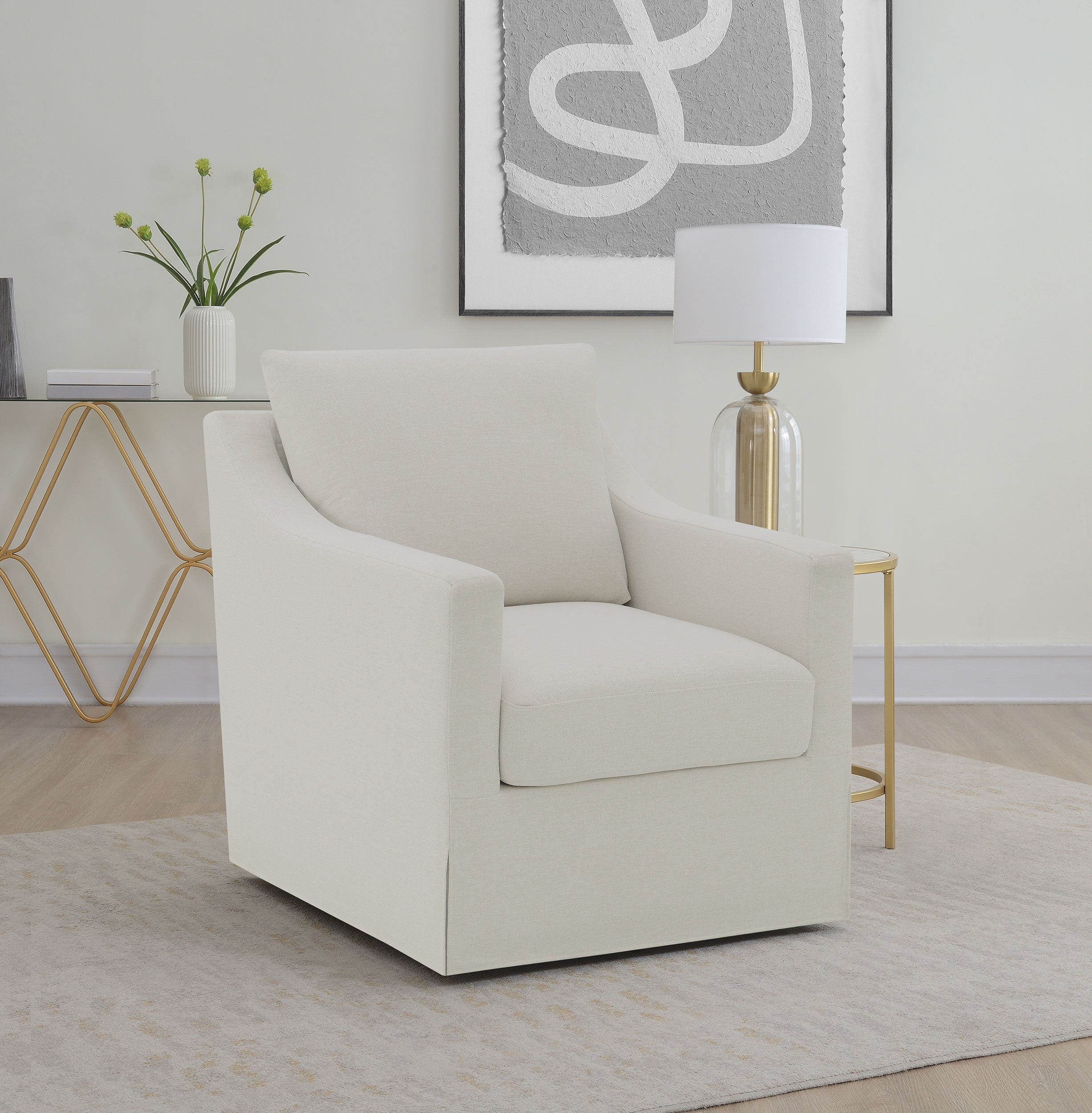 Winter Swivel Accent Chair - Joseph's Furniture (East Orange, NJ)
