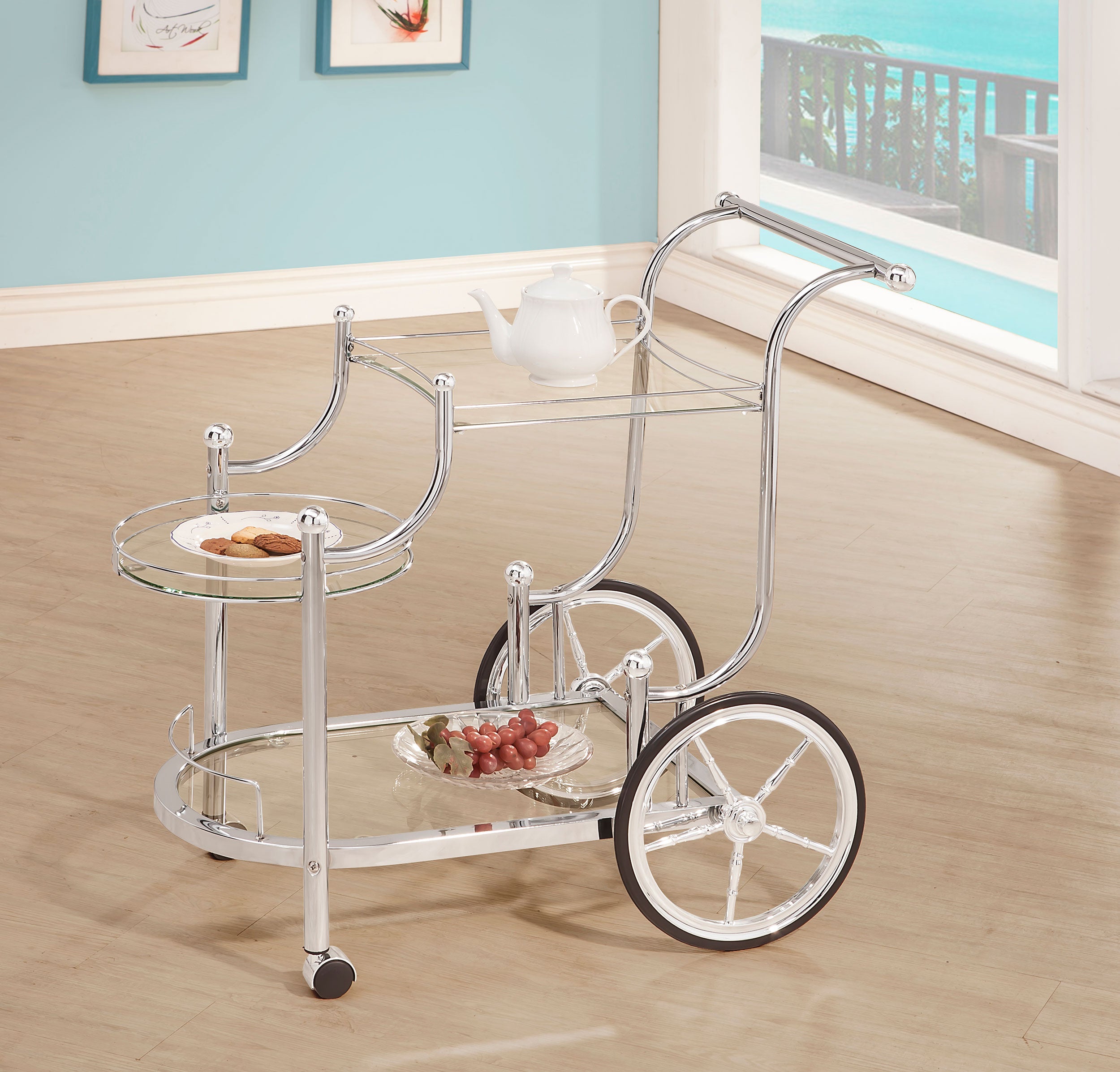 Sarandon Bar Cart - Joseph's Furniture (East Orange, NJ)