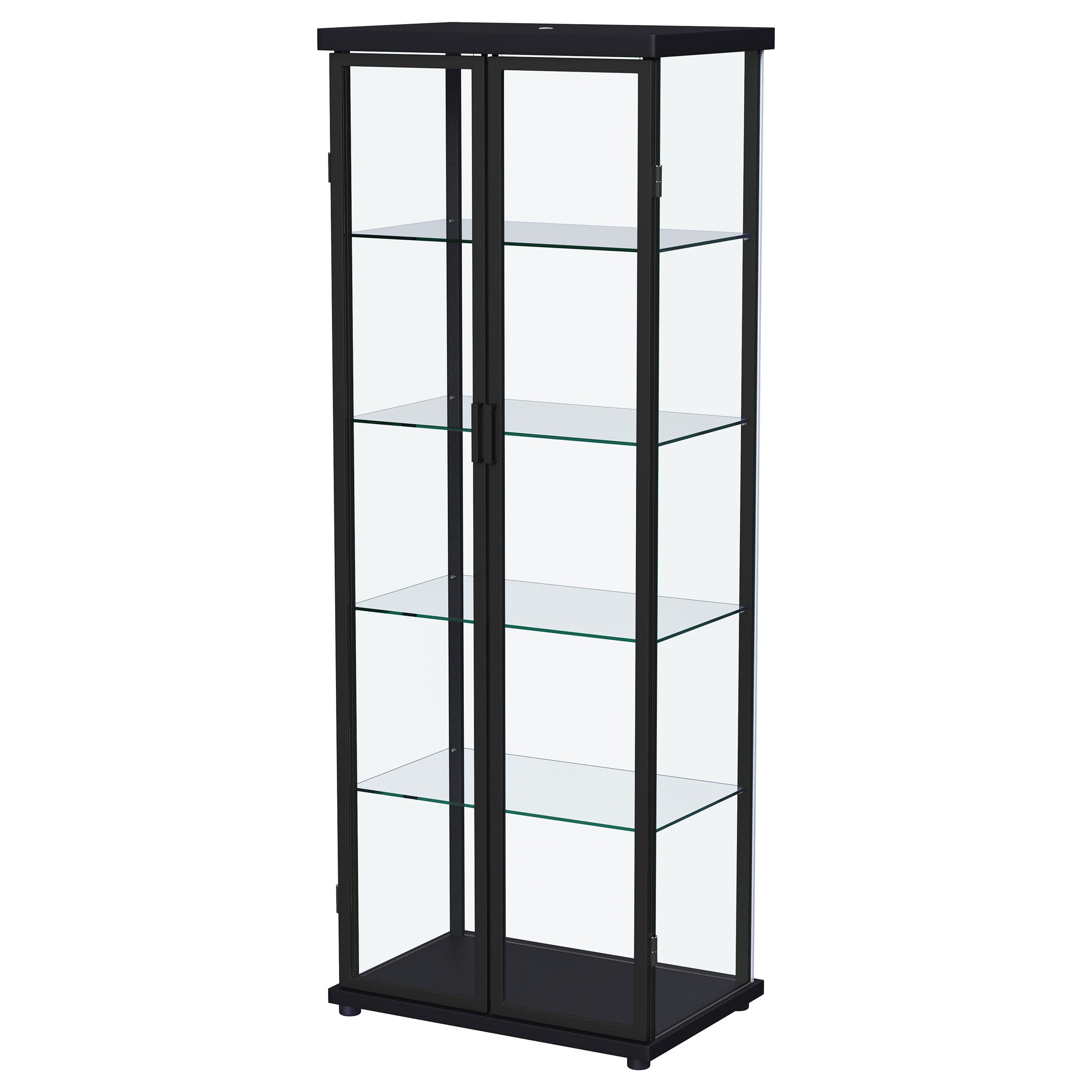 Aero Curio Cabinet with LED Lighting - Joseph's Furniture (East Orange, NJ)
