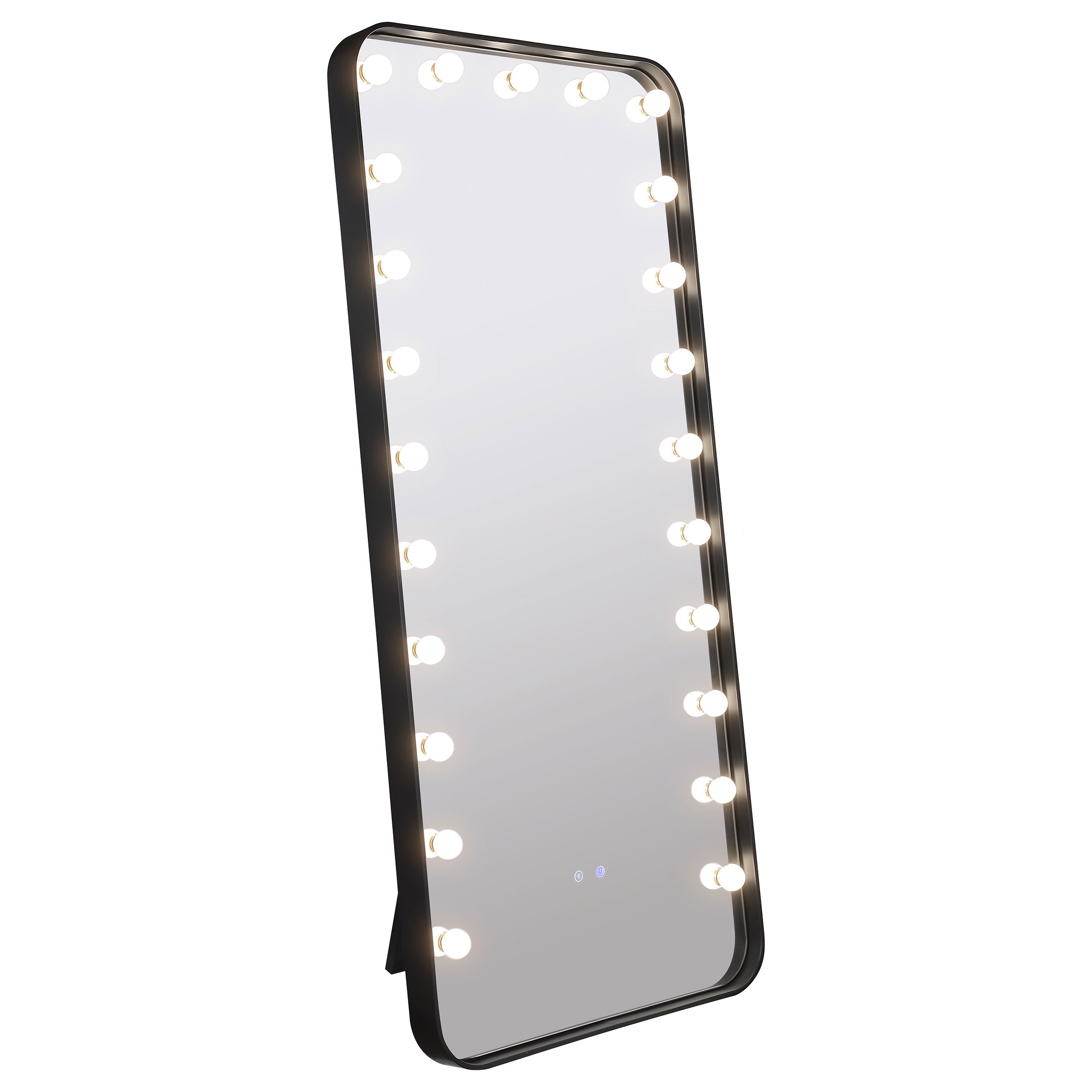 Canton Standing Mirror with LED Lighting and Bluetooth Speaker - Joseph's Furniture (East Orange, NJ)
