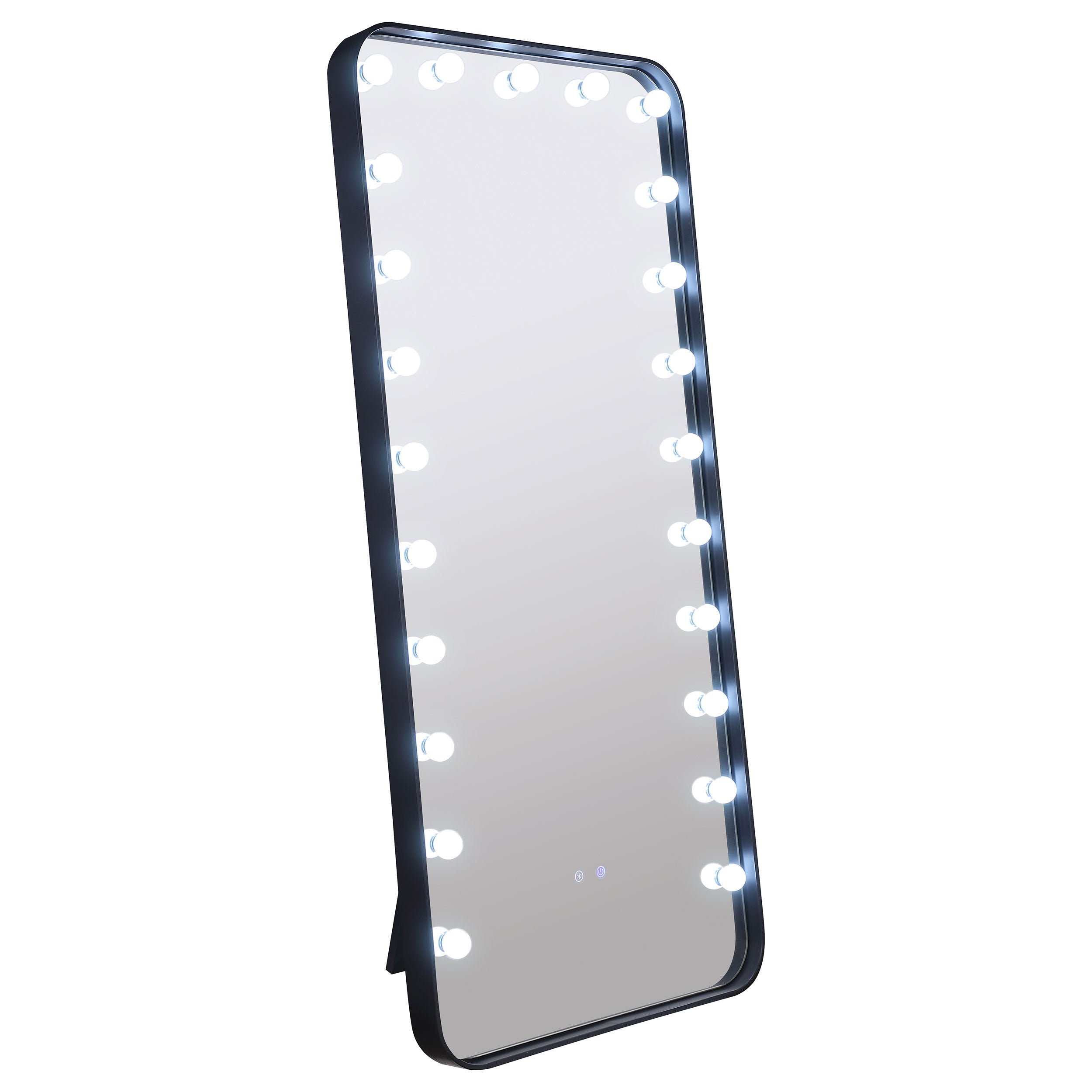 Canton Standing Mirror with LED Lighting and Bluetooth Speaker - Joseph's Furniture (East Orange, NJ)