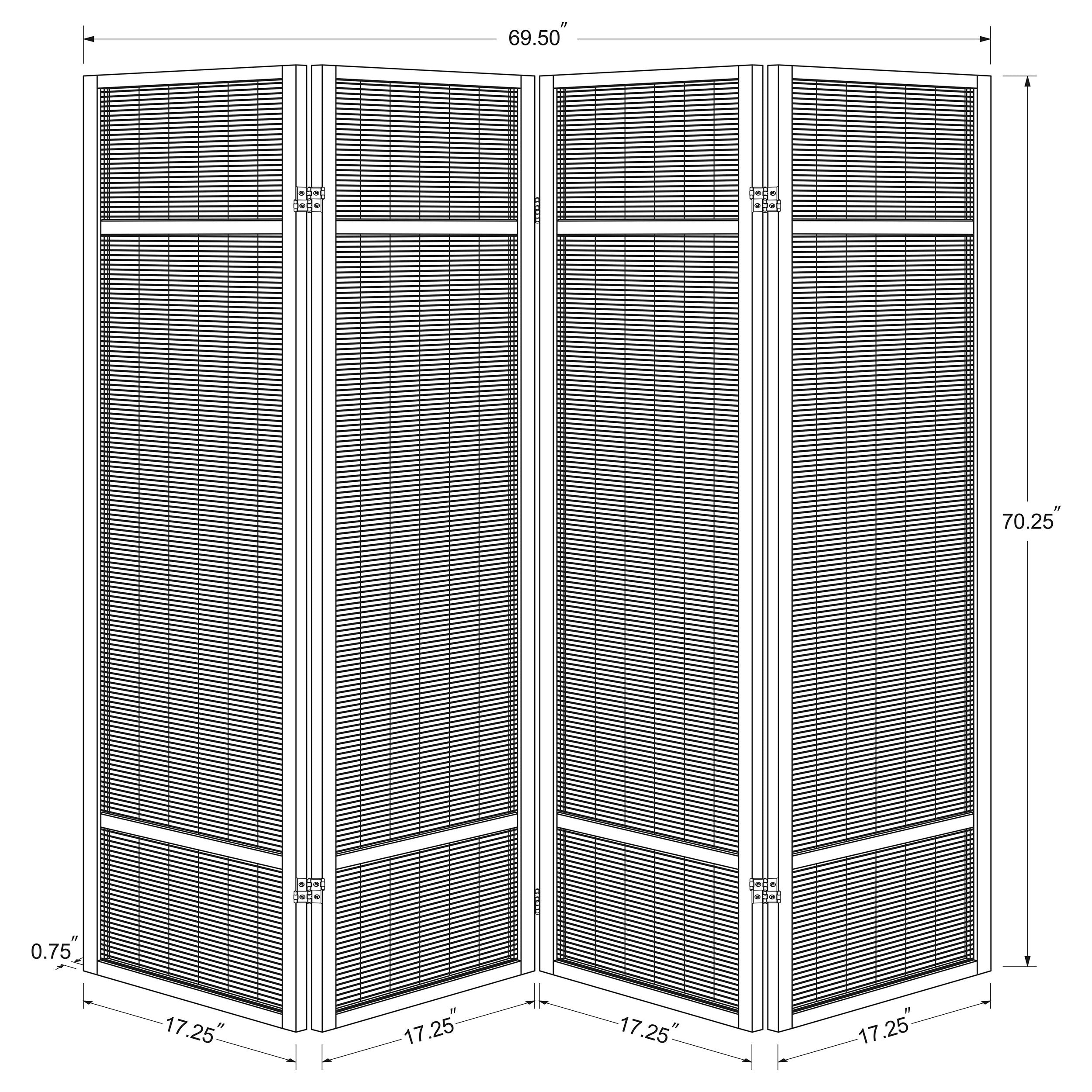 Pearce Four-Panel Room Divider - Joseph's Furniture (East Orange, NJ)
