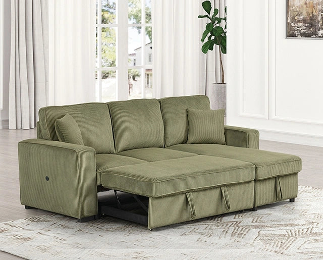 Yves Sectional Green