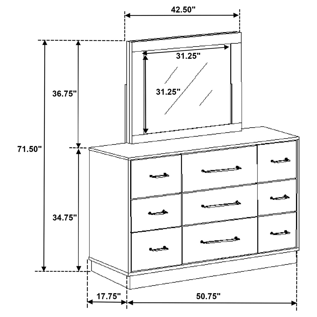 Fenwick Dresser with Mirror