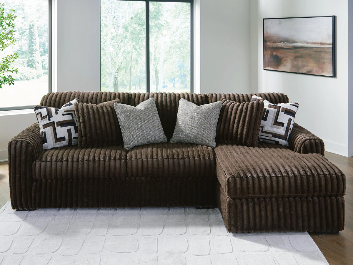 Midnight-Madness Sectional Sofa with Chaise