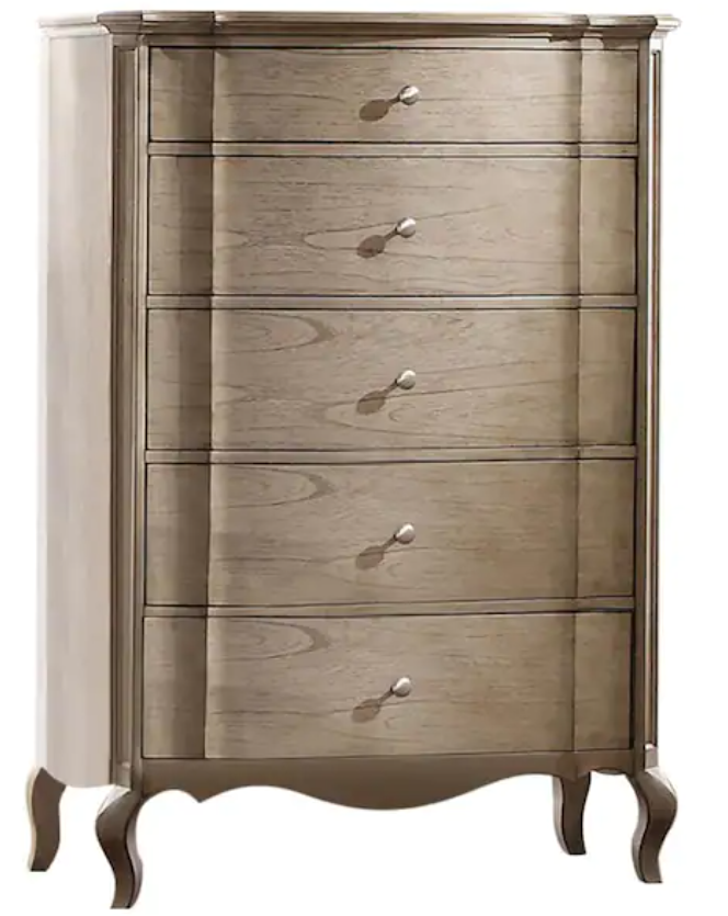 Acme Chelmsford 5-Drawer Chest in Antique Taupe 26056 - Joseph's Furniture (East Orange, NJ)