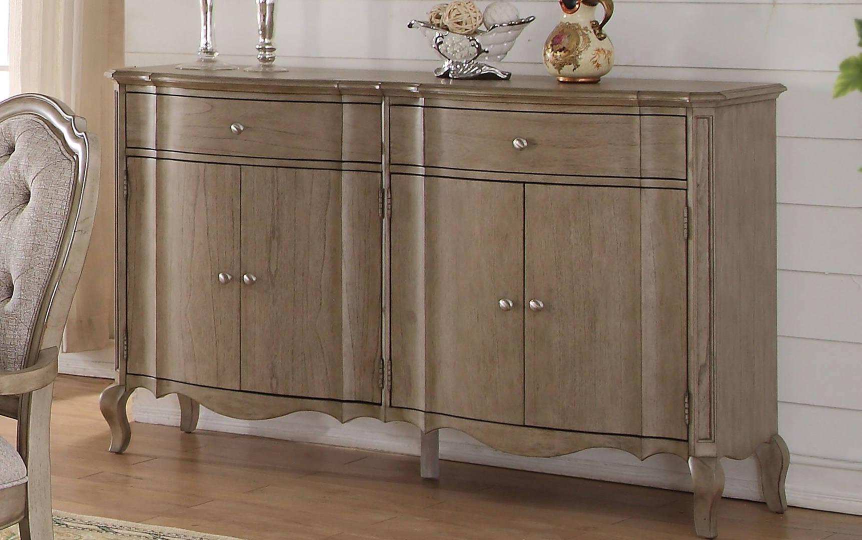 Acme Chelmsford Server in Antique Taupe 66056 - Joseph's Furniture (East Orange, NJ)