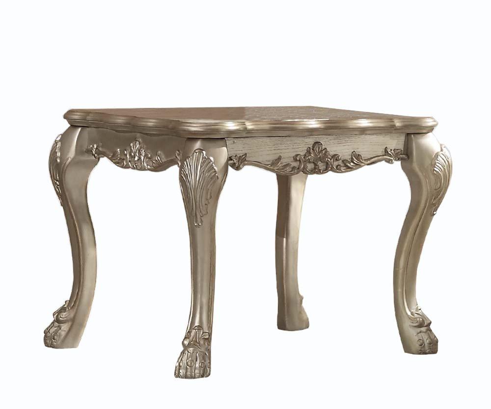 Acme Dresden End Table in Gold Patina 83161 - Joseph's Furniture (East Orange, NJ)