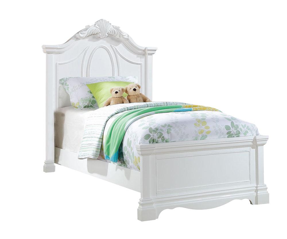 Acme Estrella Youth Full Panel Bed in White 30235F - Joseph's Furniture (East Orange, NJ)