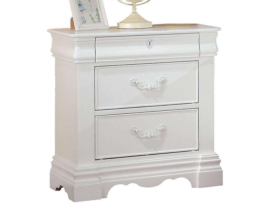 ACME Estrella Youth Nightstand in White 30243 - Joseph's Furniture (East Orange, NJ)
