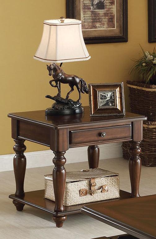 Acme Farrel End Table in Walnut 82746 - Joseph's Furniture (East Orange, NJ)