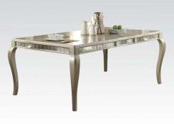 Acme Francesca Rectangular Dining Table in Champagne 62080 - Joseph's Furniture (East Orange, NJ)