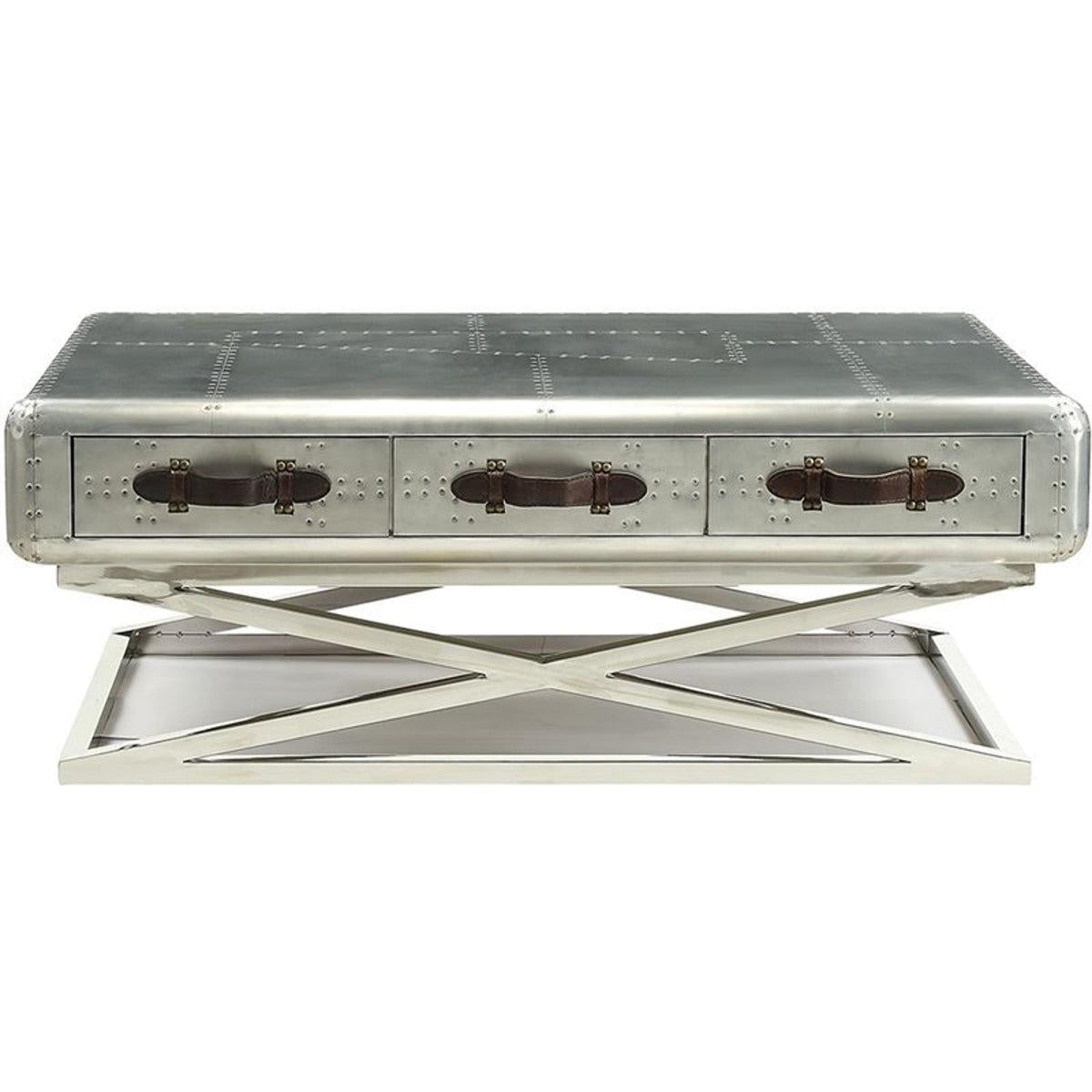 Acme Furniture Brancaster Coffee Table in Aluminum 83555 - Joseph's Furniture (East Orange, NJ)