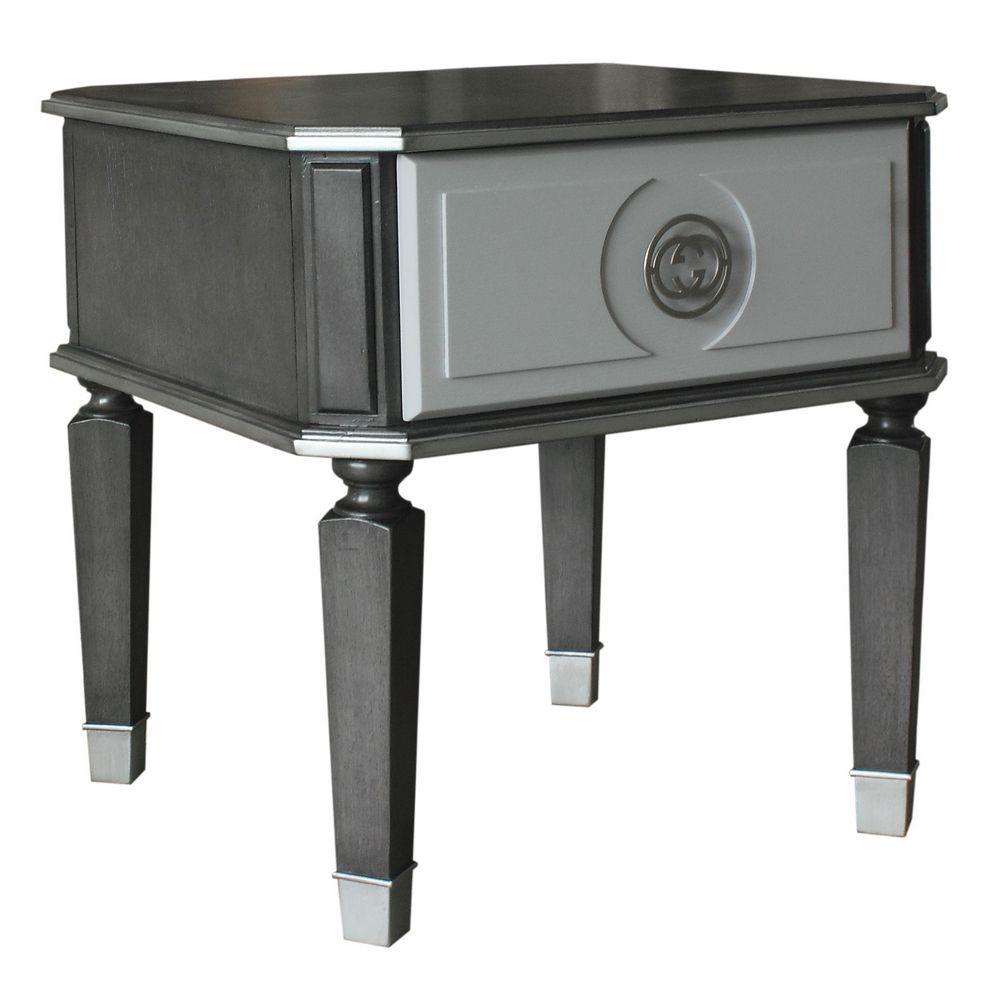 Acme Furniture House Beatrice End Table in Charcoal 88817 - Joseph's Furniture (East Orange, NJ)
