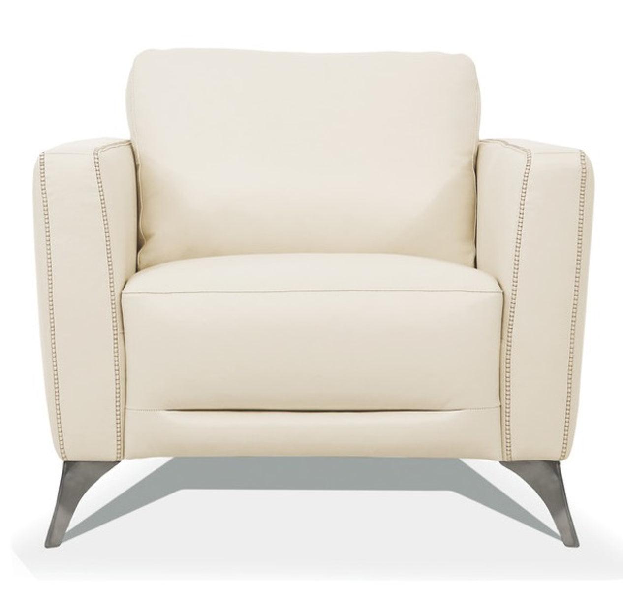 Acme Furniture Malaga Chair in Cream 55007 - Joseph's Furniture (East Orange, NJ)