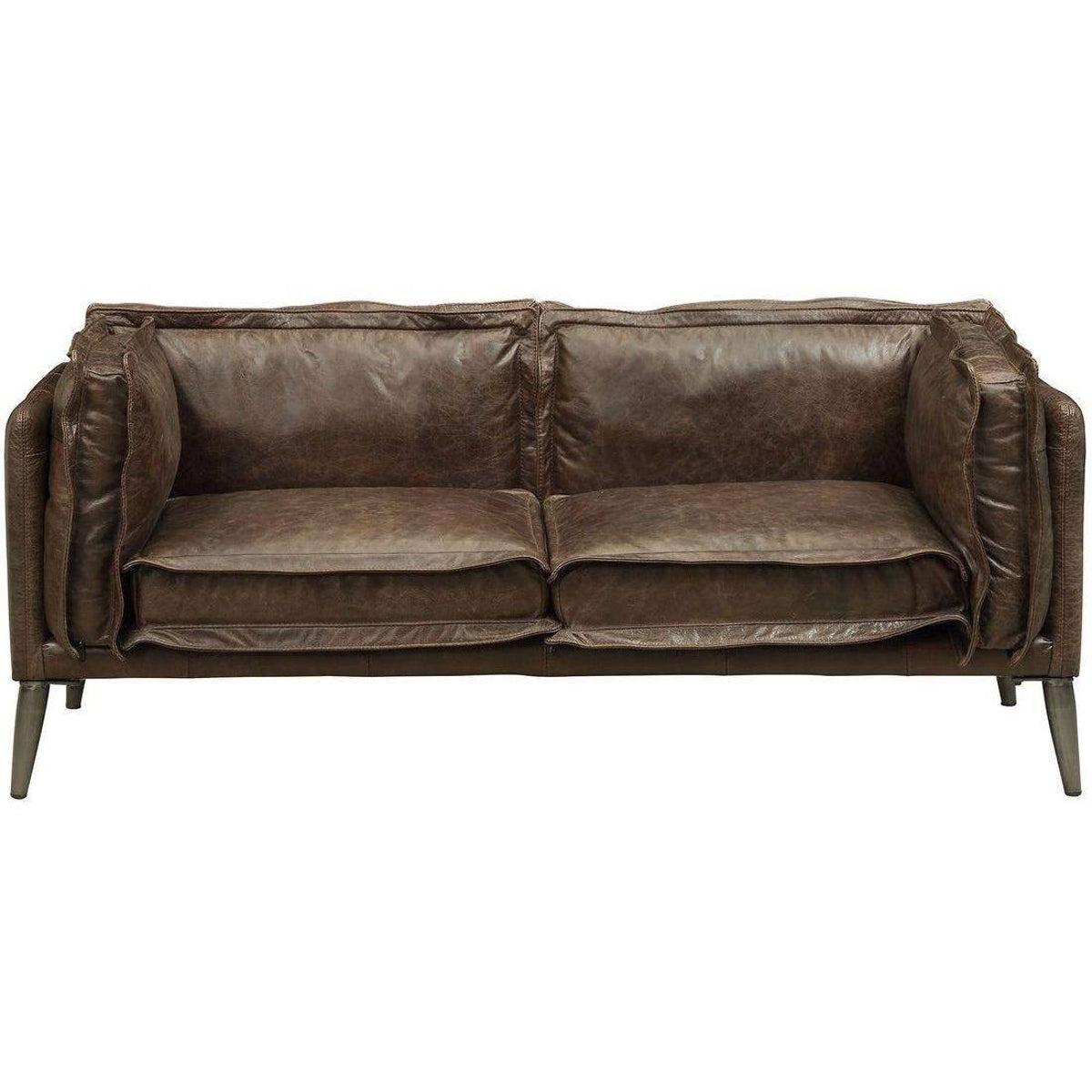 Acme Furniture Porchester Loveseat in Distress Chocolate 52481 - Joseph's Furniture (East Orange, NJ)