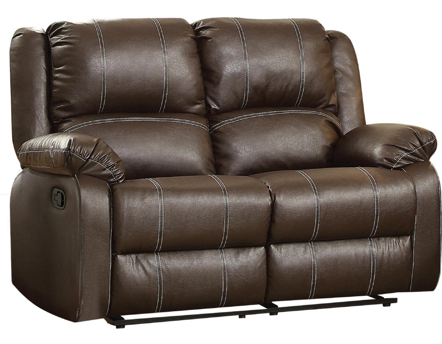 Acme Furniture Zuriel Motion Loveseat in Brown 52281 - Joseph's Furniture (East Orange, NJ)