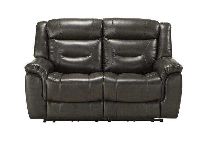 Acme Imogen Power Motion Loveseat in Gray Leather-Aire 54806 - Joseph's Furniture (East Orange, NJ)