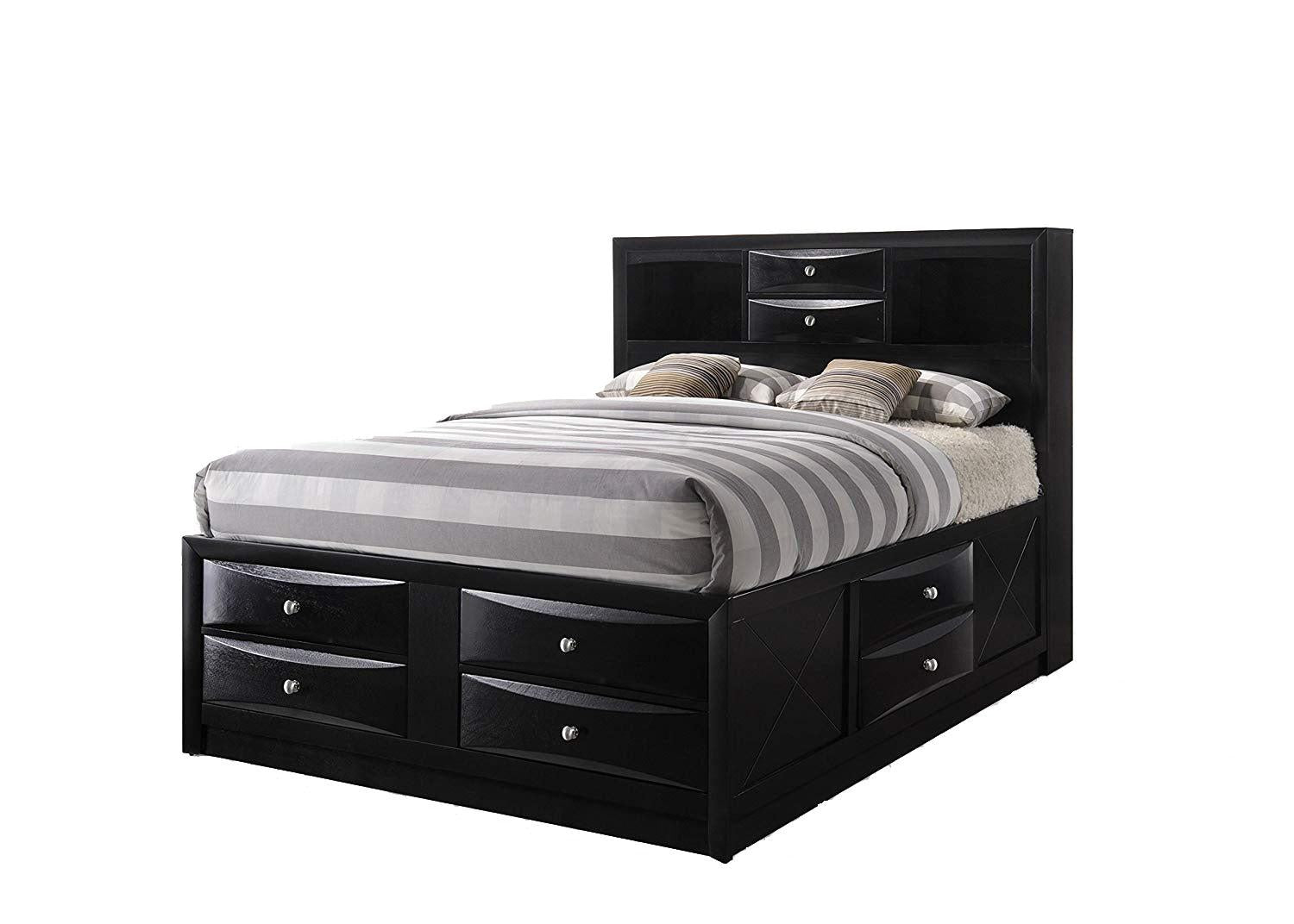 Acme Ireland Full Storage Bed in Black 21620F - Joseph's Furniture (East Orange, NJ)