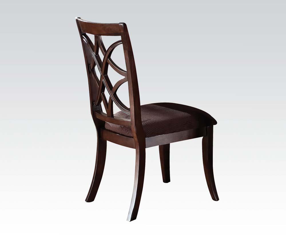 Acme Keenan Dining Side Chairs (Set of 2) in Dark Walnut 60257 - Joseph's Furniture (East Orange, NJ)