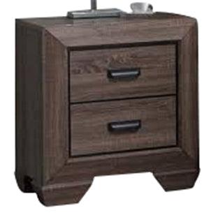 Acme Lyndon Nightstand in Weathered Gray Grain 26023 - Joseph's Furniture (East Orange, NJ)