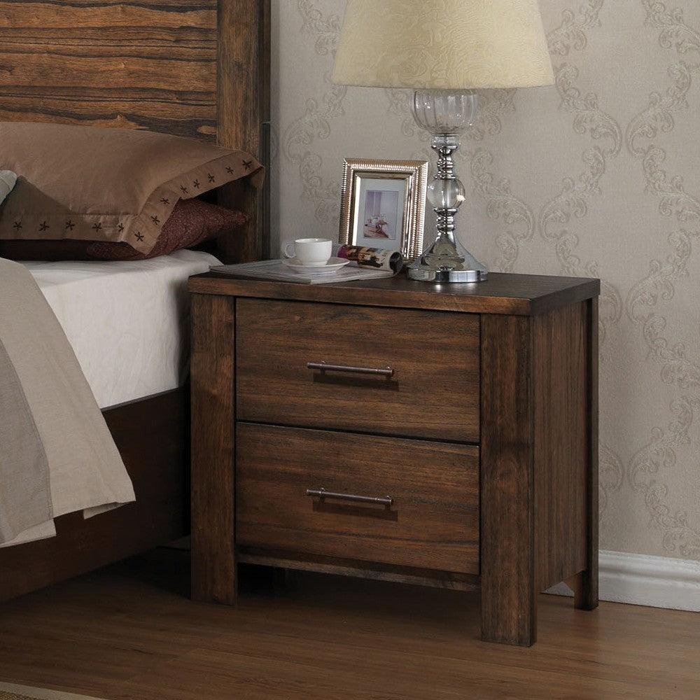 Acme Merrilee 2-Drawer Nightstand in Oak 21683 - Joseph's Furniture (East Orange, NJ)