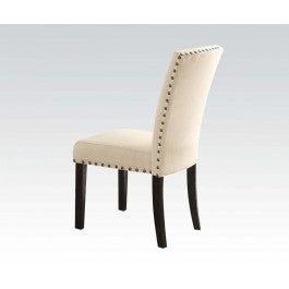 Acme Nolan Side Chair (Set of 2) in Linen/Weathered Black 72852 - Joseph's Furniture (East Orange, NJ)