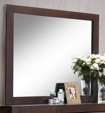 Acme Oberreit Mirror in Walnut 25794 - Joseph's Furniture (East Orange, NJ)