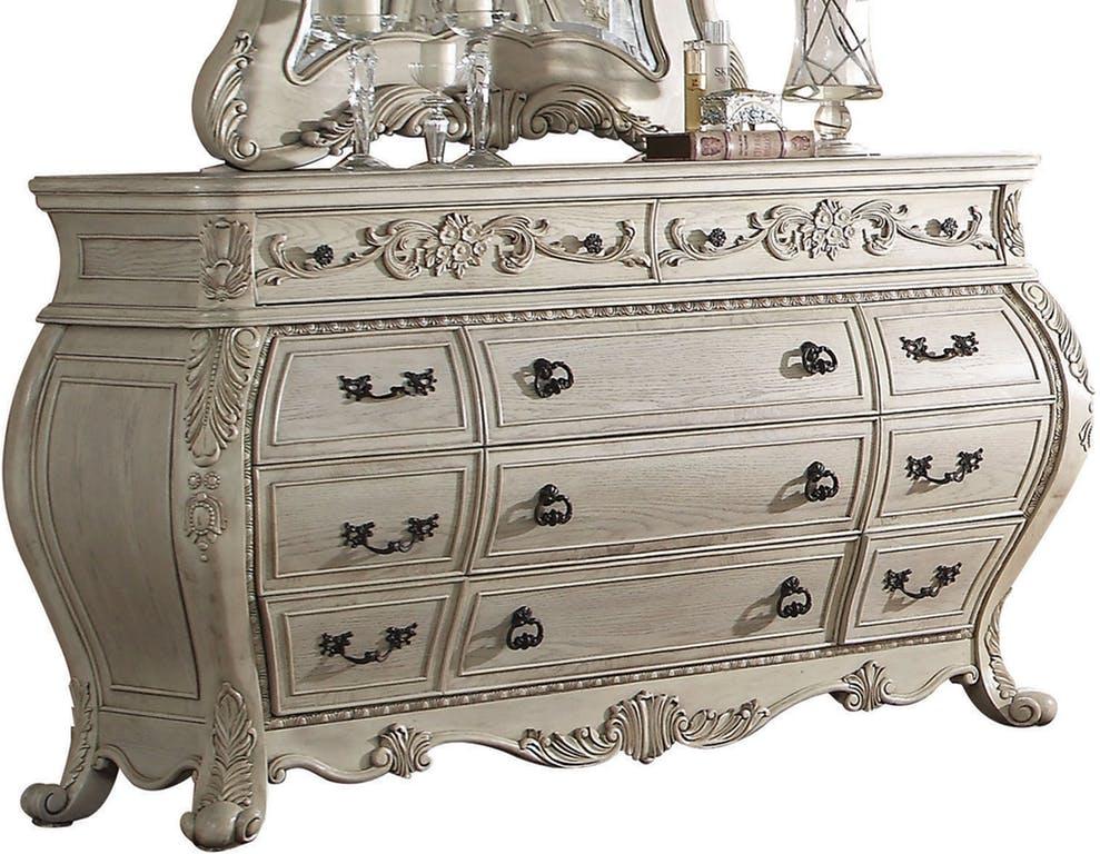 Acme Ragenardus Dresser in Antique White 27015 - Joseph's Furniture (East Orange, NJ)