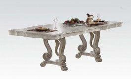 Acme Ragenardus Rectangular Dining Table in Antique White 61280