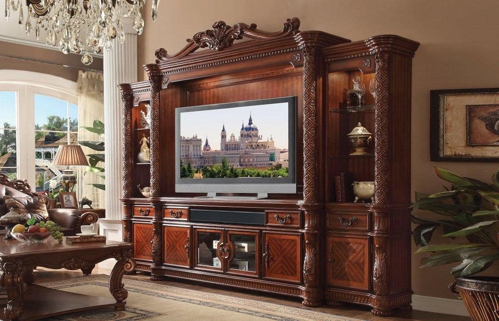 Acme Vendome Entertainment Center in Cherry 91315 - Joseph's Furniture (East Orange, NJ)