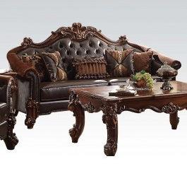 Acme Vendome Sofa in Cherry 53130 - Joseph's Furniture (East Orange, NJ)