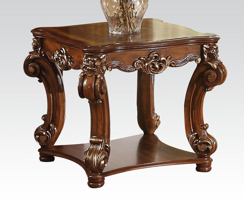 Acme Vendome Square End Table in Cherry 82001 - Joseph's Furniture (East Orange, NJ)
