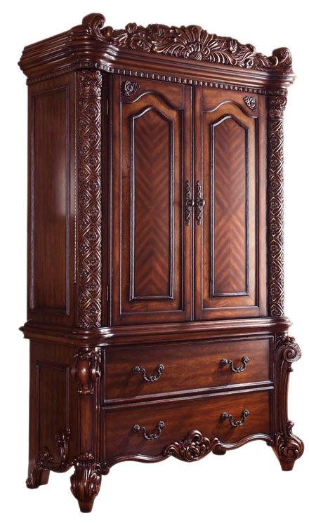 Acme Vendome Traditional TV Armoire in Cherry 22007 - Joseph's Furniture (East Orange, NJ)