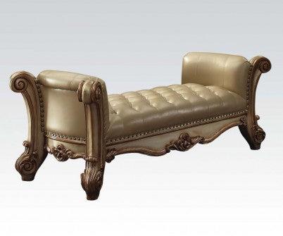 Acme Vendome Upholstered Bench in Gold Patina 96484 - Joseph's Furniture (East Orange, NJ)