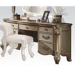Acme Vendome Vanity Desk in Gold Patina 23007 - Joseph's Furniture (East Orange, NJ)