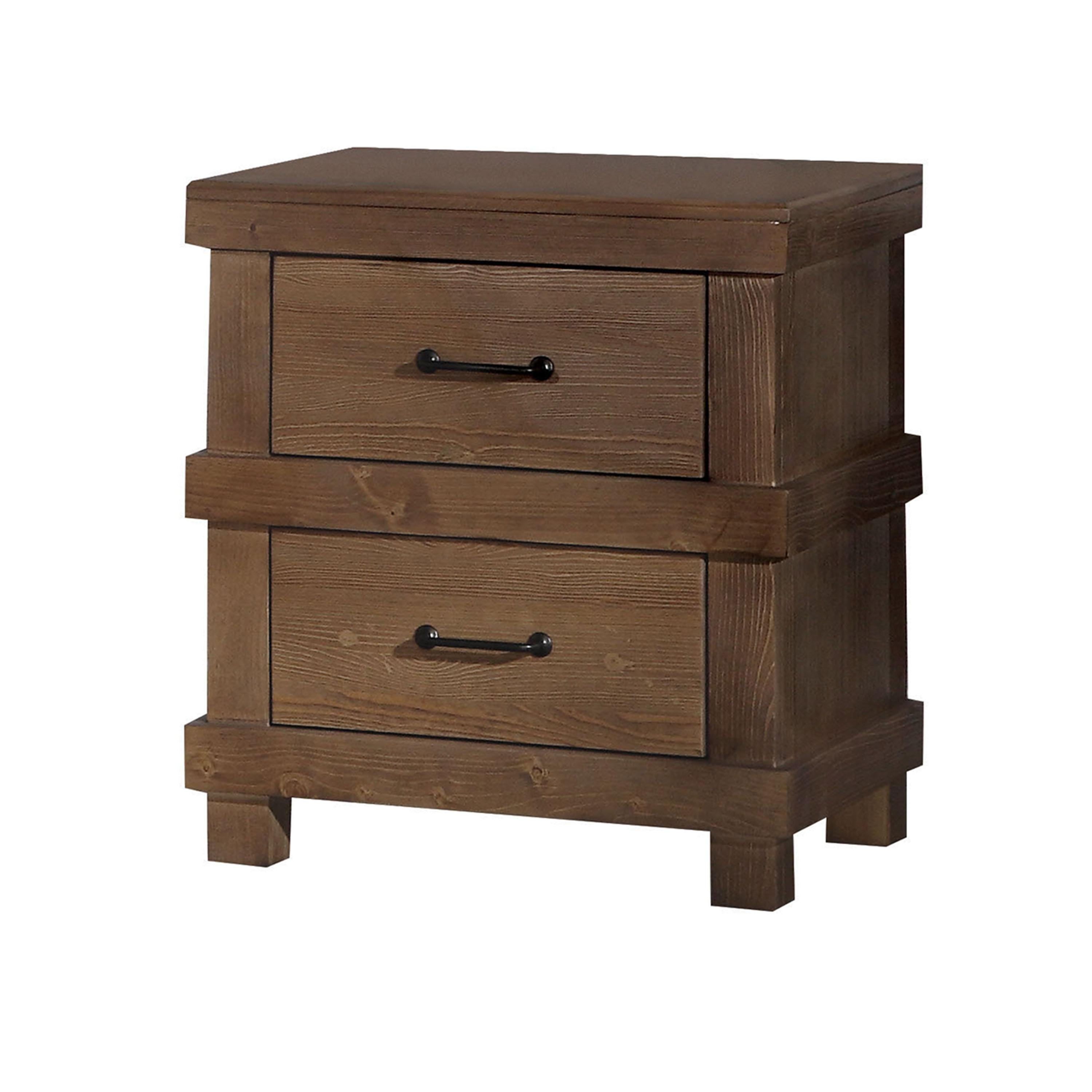 Adams Antique Oak Nightstand - Joseph's Furniture (East Orange, NJ)