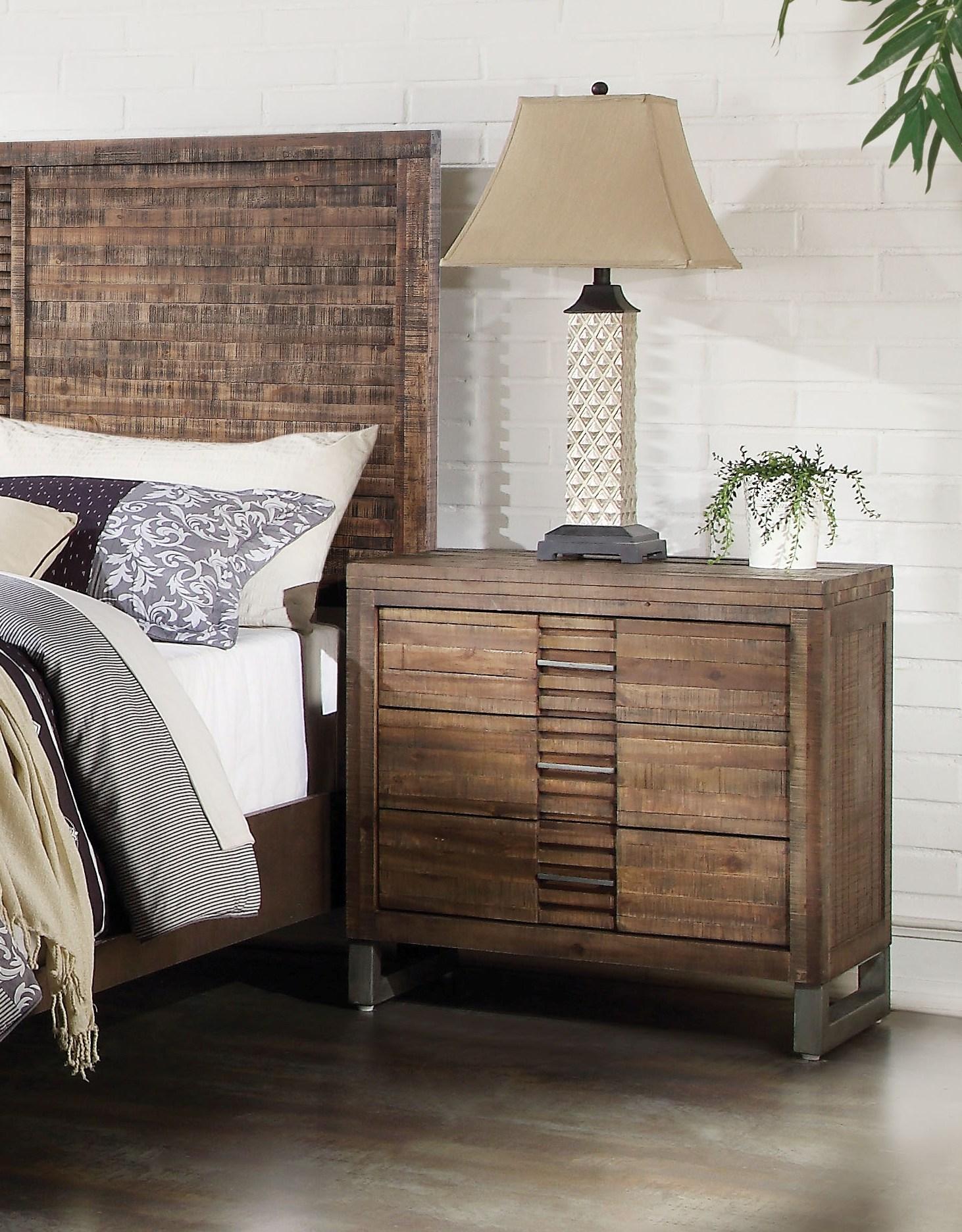 Andria Reclaimed Oak Nightstand - Joseph's Furniture (East Orange, NJ)