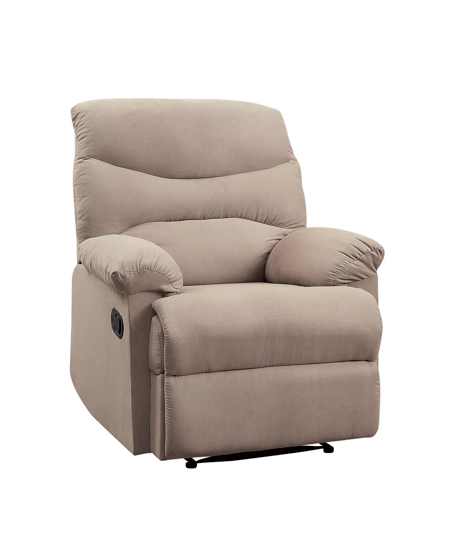 Arcadia Beige Woven Fabric Recliner (Motion) - Joseph's Furniture (East Orange, NJ)