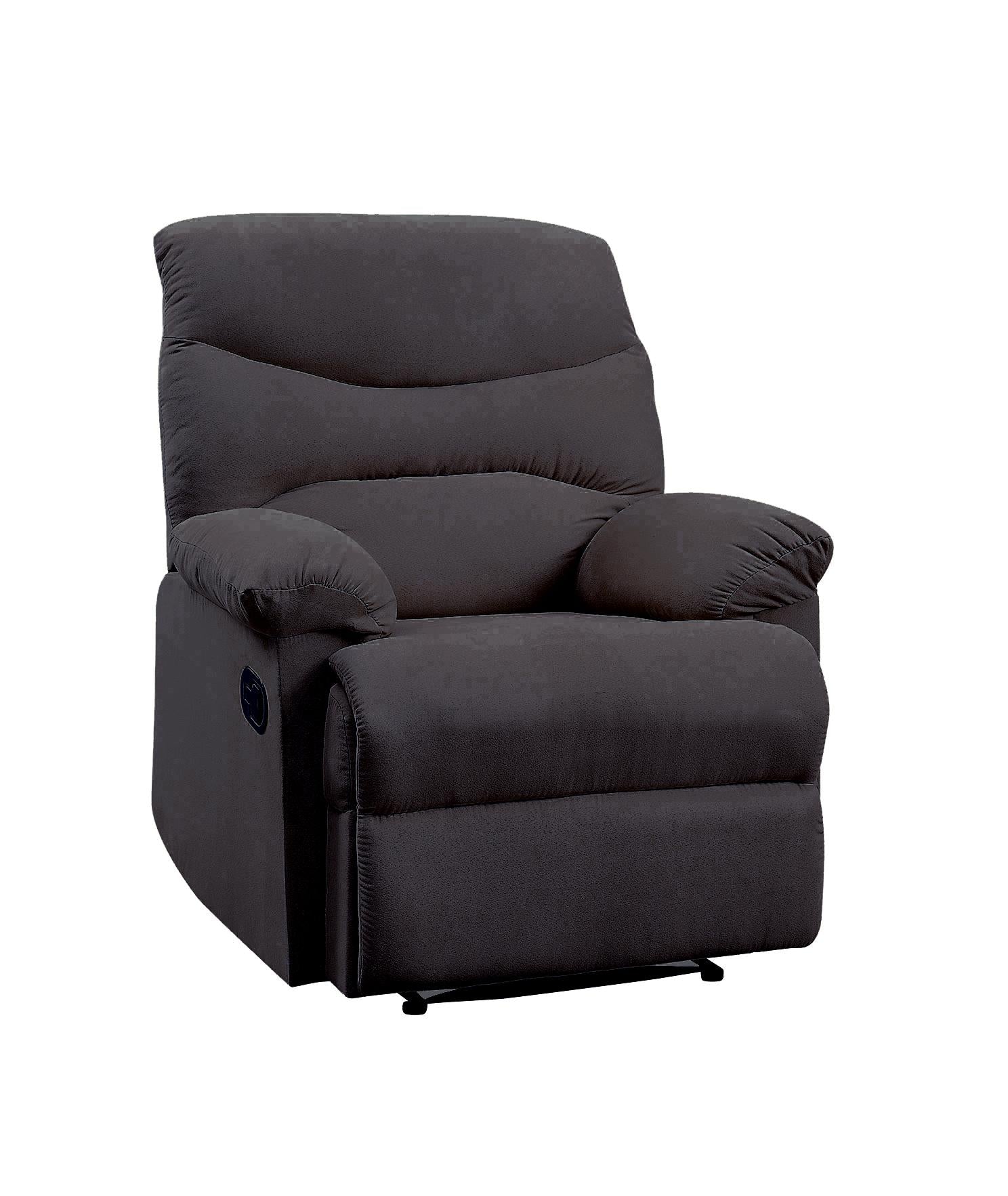 Arcadia Black Woven Fabric Recliner (Motion) - Joseph's Furniture (East Orange, NJ)