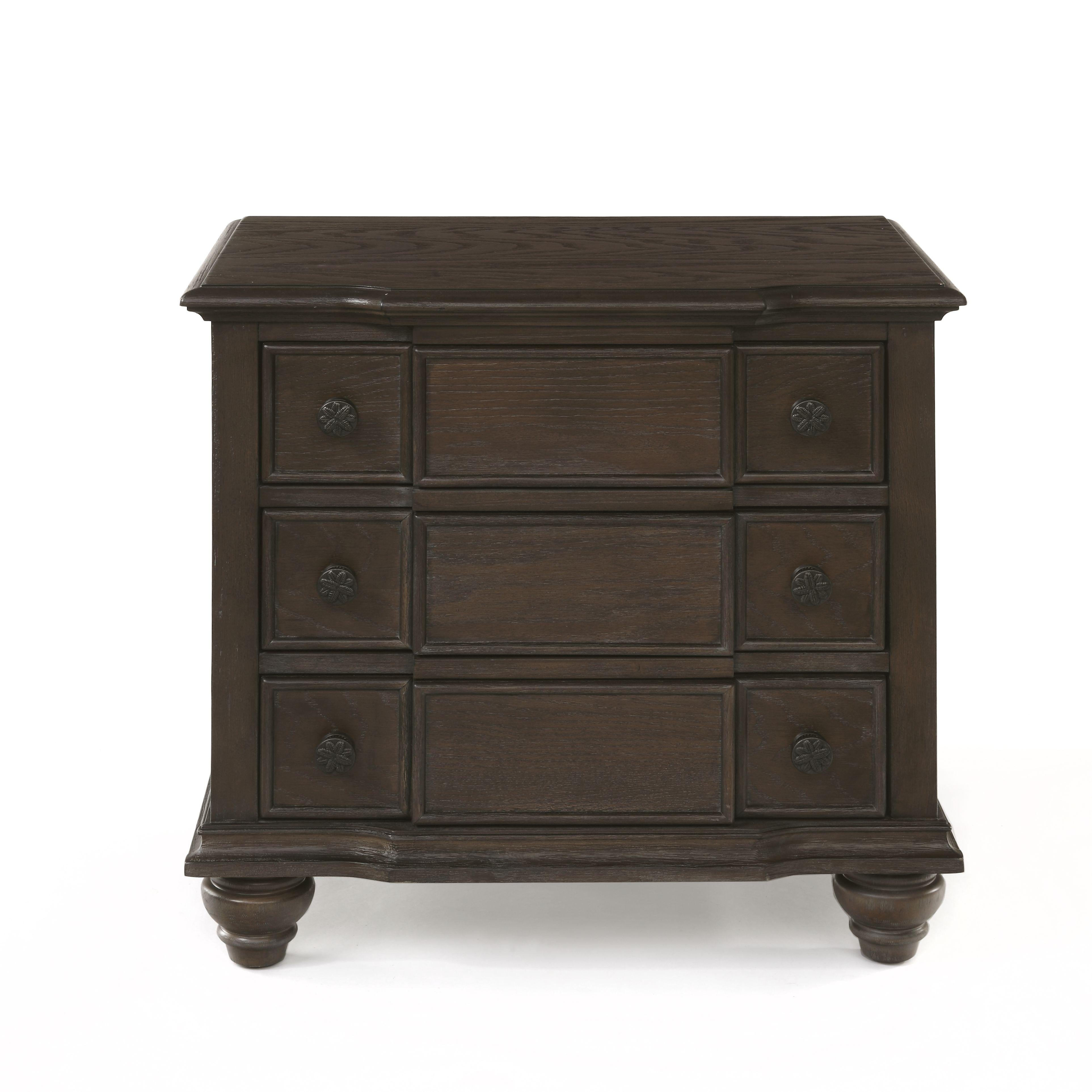 Baudouin Weathered Oak Nightstand - Joseph's Furniture (East Orange, NJ)