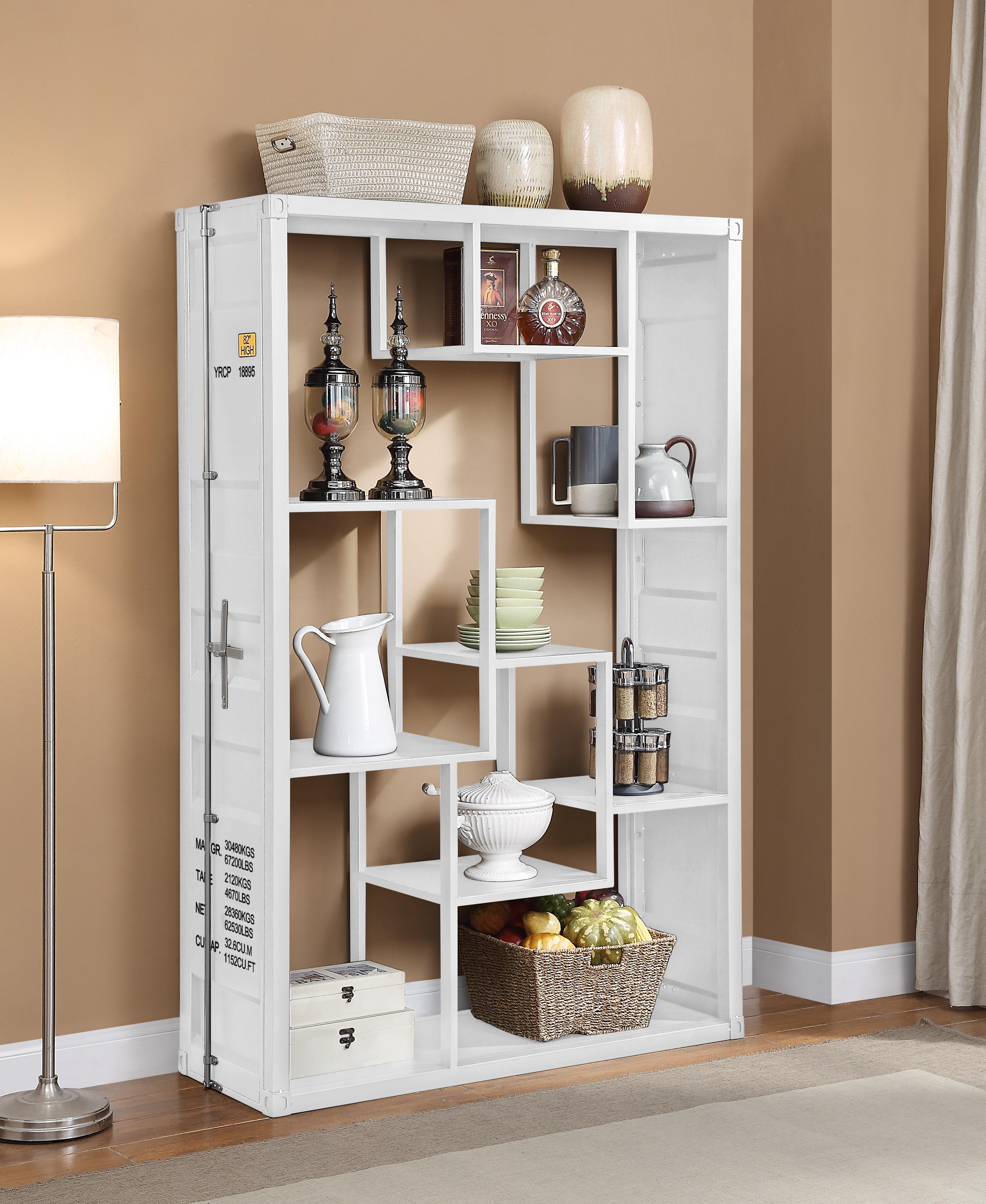 Cargo White Shelf Rack / Book Shelf - Joseph's Furniture (East Orange, NJ)
