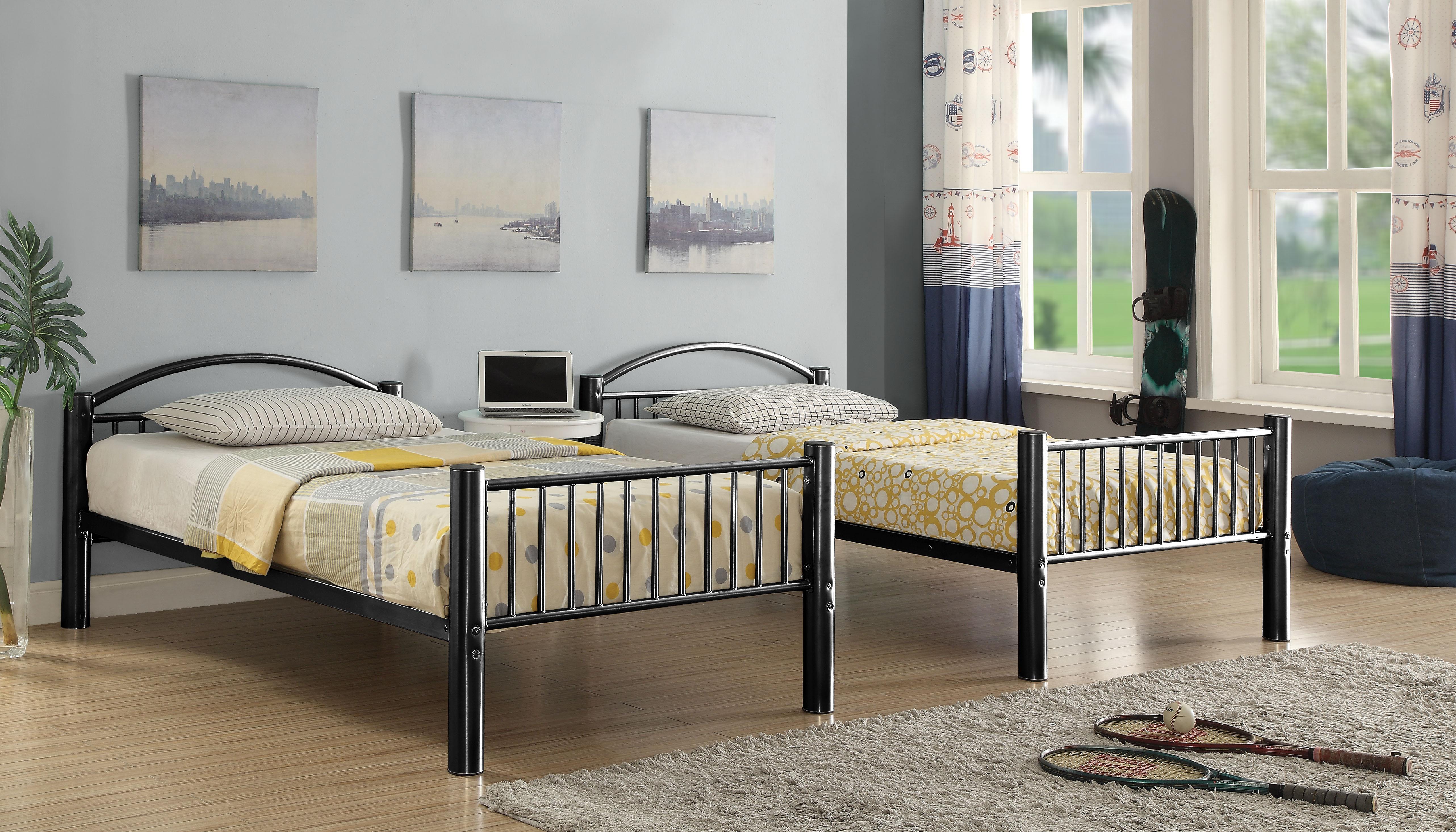 Cayelynn Black Bunk Bed (Twin/Twin) - Joseph's Furniture (East Orange, NJ)